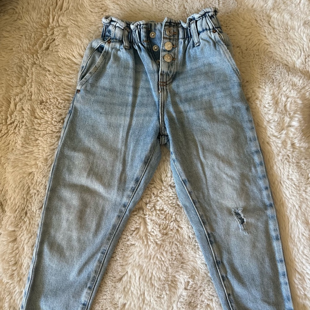 Zara Light Blue Denim Skirt
